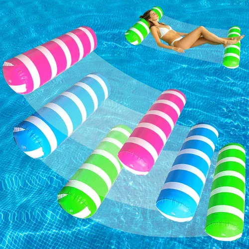 Paquete de 3 flotadores inflables para piscina, hamaca 4 en 1, multiusos para adultos, hamaca de agua para natación, playa, flotadores, sillones,