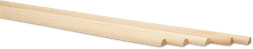 Vista 8 de Varillas de madera divididas de 48 pulgadas x 1 pulgada, paquete de 2 tacos de madera largos sin terminar divididos para bricolaje de madera