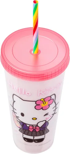 Vista 20 de Silver Buffalo Disney Nightmare Before Christmas Character Grid - Paquete de 4 vasos de plástico que cambian de color, 24 onzas