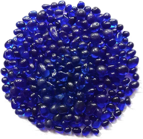 Vista 16 de WAYBER Piedras de vidrio, 1 libra/460 g de rocas decorativas de cristal de mar irregulares, no tóxicas, cristales artificiales para acuarios