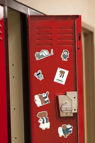 Vista 5 de Popfunk We Bare Bears Cartoon Network - Calcomanías coleccionables con oso de hielo, grizzly y panda (amigos)