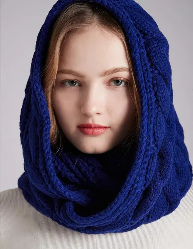 Vista 6 de NEOSAN Bufanda espesor para mujer tejido acanalado invierno ciclo círculo infinito