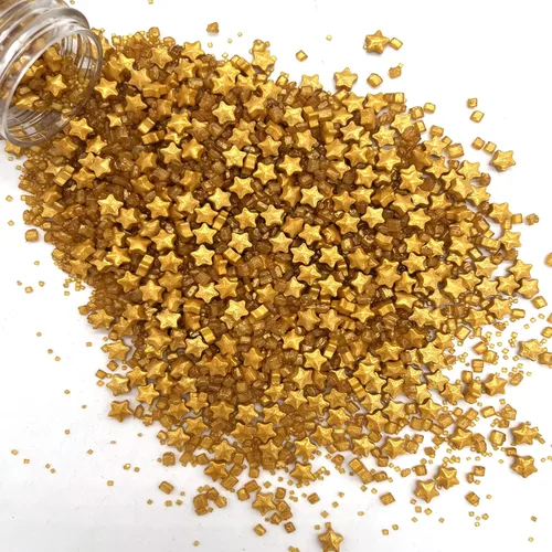 Vista 2 de Sprinkles - Decoración para tartas de azúcar y azúcar con estrella dorada, decoración de cupcakes, decoración de galletas, celebraciones, tarro