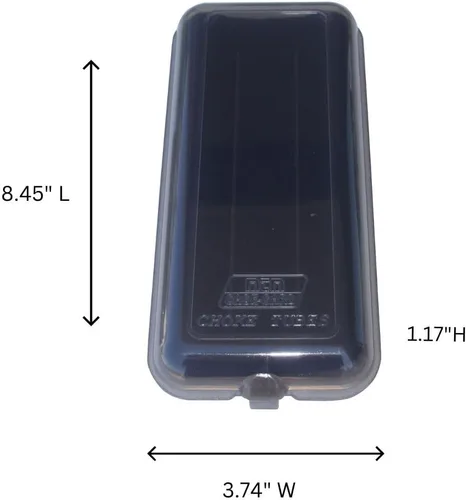 Vista 5 de MTM Estuche de tubo de estrangulador CT9-41, fabricado en Estados Unidos, humo claro