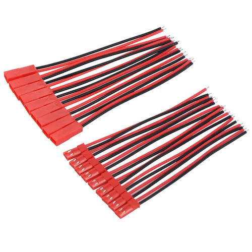 Vista 2 de EBOOT 20 pares de conectores JST de 22 AWG 2 pines macho y hembra, cable de cable para tira de luces LED de 4 pulgadas y 6 pulgadas