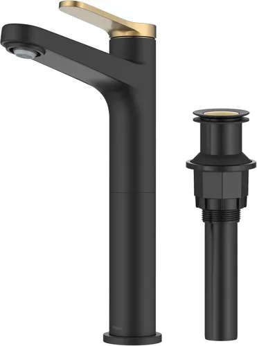 Vista 31 de KRAUS Indy Grifo de Lavabo de un Orificio de una Sola Manija en Cromo, KBF-1411CH