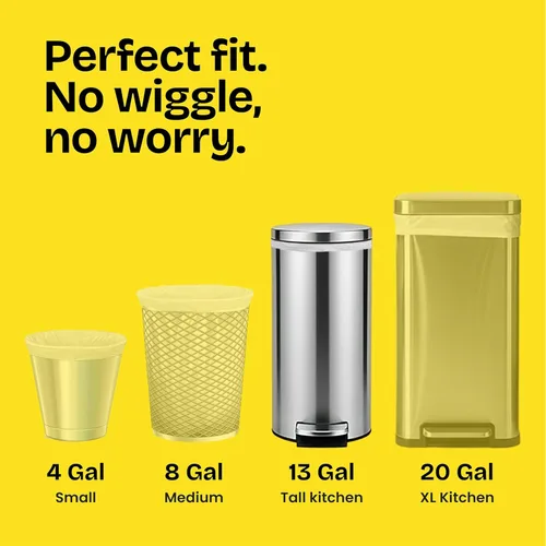 Vista 4 de Glad ForceFlex Bolsas de basura altas para cocina, 13 galones, Gain Original, 40 unidades (el paquete puede variar)