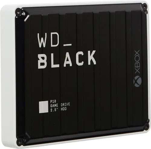 Vista 4 de WD_BLACK P10 Game Drive - Disco duro externo portátil para Xbox, con 1 mes de Xbox Game Pass, 5TB, WDBA5G0050BBK-WESN