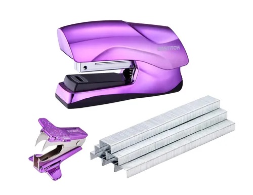 Vista 13 de Bostitch Office - Engrapadora de servicio pesado de 40 hojas con 1250 grapas y removedor de grapas, tamaño de engrapadora pequeña, cabe en la palma