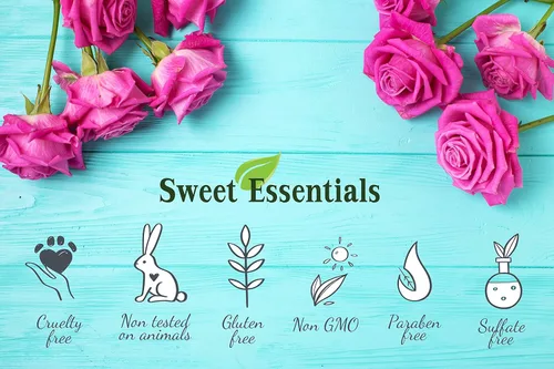 Vista 2 de Sweet Essentials Té blanco y rosa Aceite de fragancia/perfume 2 oz hecho con aceites orgánicos – Spray sobre aceite de perfume – Sin alcohol ni