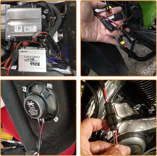 Vista 7 de 20 Kits 2 y 3 Pin Conector Enchufe Automotriz Conector Eléctrico 3 Cable Impermeable Conector Rápido Conexión Reemplazo