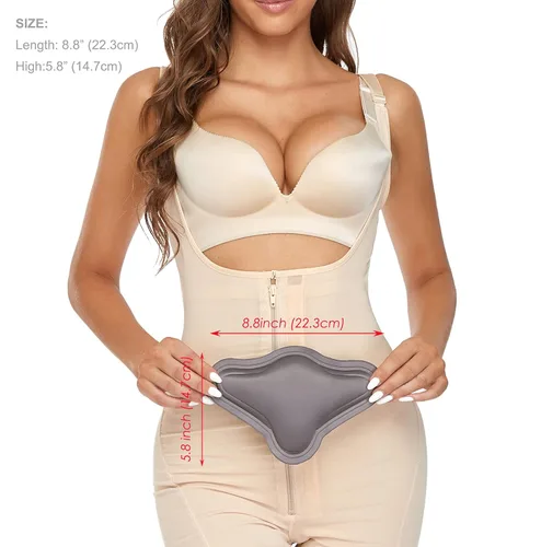 Vista 2 de Moolida Tablero trasero de espuma Lipo, moldeador lumbar, tablero BBL, compresión, liposucción, suministros postcirugía, tabla moldeadora (gris)