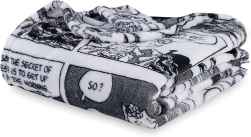 Vista 11 de Berkshire Peanuts® VelvetLoft® - Manta extragrande para niños con el adorable personaje de Snoopy de peluche, clase de arte de Snoopy de Peanuts