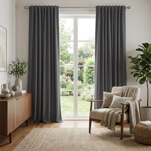 Vista 54 de RYB HOME Cortinas 100% opacas para autocaravana, aislamiento térmico, oscurecimiento total de la habitación, cortinas reductoras de ruido