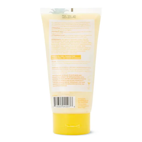 Vista 2 de SpaScriptions Fruit Glow Piña + ácido glicólico limpiador facial iluminador con vitaminas A, C y E, 5 onzas líquidas