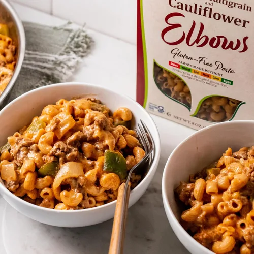 Vista 5 de AHORA, Living NOW, NOW Alimentos naturales, codos orgánicos multigrano y coliflor, pasta sin gluten, hecha sin lácteos, trigo, soja, nueces, maíz