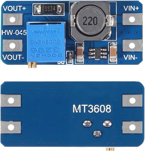 Vista 2 de AITRIP 10 piezas MT3608 DC-DC convertidor de impulso 2A módulo ajustable de aumento de voltaje regulador de voltaje de entrada 2V-24V a 5V-28V